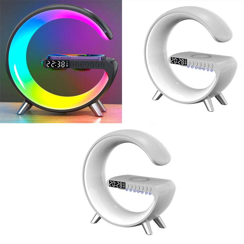 2023 New Intelligent LED Lamp Bluetooth Speake Wireless Charger Atmosphere Lamp App Control For Bedroom Home Decor