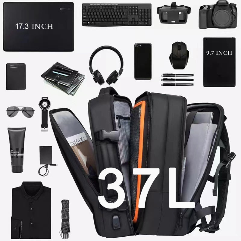 High-Quality Brand 17.3 Waterproof Backpack with USB Charging