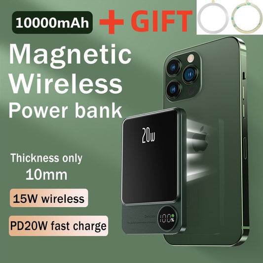 Magnetic Wireless Power Bank 10000mAh PD 20W Fast Charge