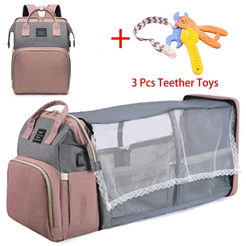Lightweight Portable Folding Crib Large-capacity Backpack