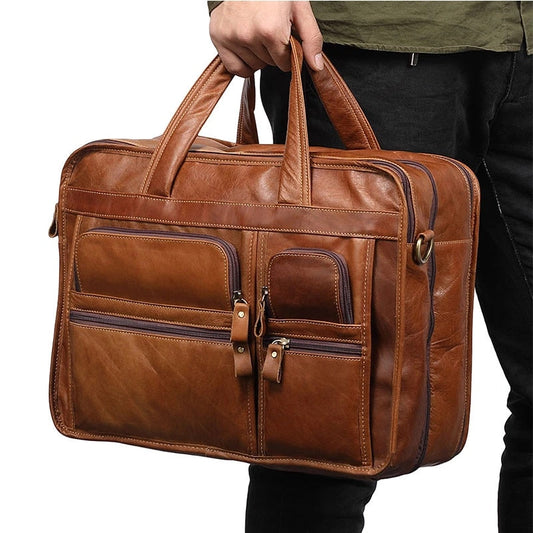 Genuine Leather Men's Handbags