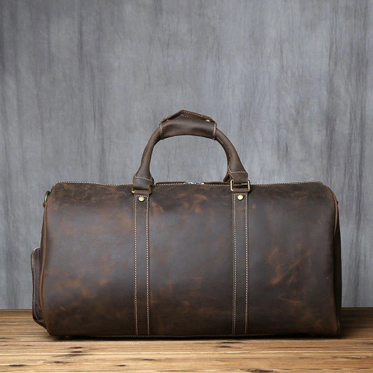 Top Layer Cowhide Large-Capacity Travel Bag